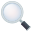 magnifying glass tilted left