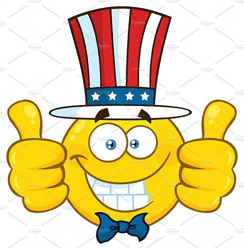 Click image for larger version

Name:	11248-royalty-free-rf-clipart-illustration-smiling-patriotic-yellow-cartoon-emoji-face-character-wearing-a-usa-hat-and-giving-two-thumbs-up-vector-illustr.jpg
Views:	426
Size:	86.3 KB
ID:	130443