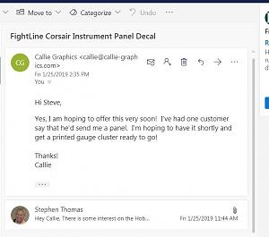 Click image for larger version

Name:	Callie's Reply to Inquiry Corsair.JPG
Views:	871
Size:	61.6 KB
ID:	174338