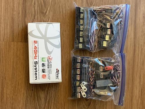 Click image for larger version

Name:	4 HiTec AFHSS &amp; Servos.JPG
Views:	400
Size:	279.2 KB
ID:	246074