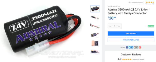 Click image for larger version

Name:	Screenshot 2021-10-26 at 12-03-07 Admiral 3500mAh 2S 7 4V Li-ion Battery with Tamiya Connector [ADM6024-012] Motion RC.png
Views:	920
Size:	491.3 KB
ID:	328267