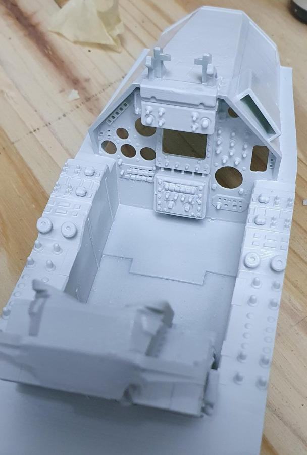 Modified 3D printed cockpit