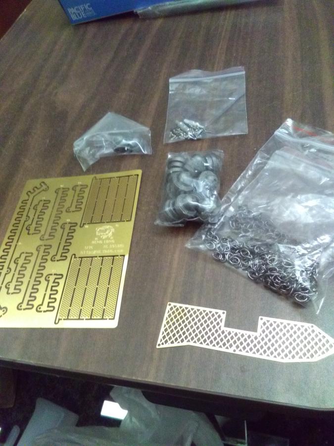 All the metal parts that come with the model
