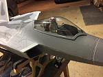 Finished canopy with the pilot cut to size.
