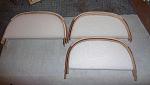 Ply track side added to Depron former and then glued into place.  Other two assemblies done in similar fashion.