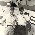 As a young WV Army Guard photojournalist I was assigned coverage of Chuck Yeager arriving in Charleston, WV.  Managed to get a photo of Yeager and Terry in front of the Mustang Yeager flew to Charleston.  This is my favorite "official Army photo."
