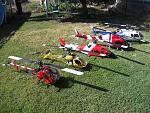 Schweizer 300, Bell 47, Agusta 109, AS 355, AS 350,  all 600 size