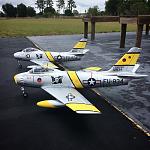 Got in some good flights with our F-86’s today