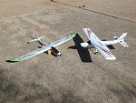 Flyzone Calypso and Sensei. Soon to add a Dynam Waco to the hangar.