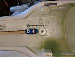 Servo mounted for dorsal turret.