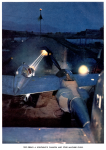 Color image of a P-38 armament test.