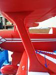 Extension attached to lower wing & facing aft.  Is this correct?