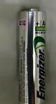 Rechargeable Energizer NIMH battery rated 1.2volts