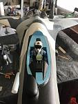 Painted pilot and cockpit