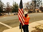One Vet honoring many on Veterans Day. Paradise California 11/11/18.