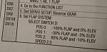 Eflite P-47 manual.  Flap setup.