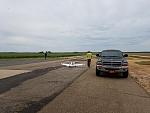 Looking South down the paved runway