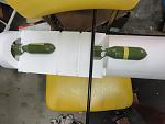 Here is the WOW planes fuselage just as it came with a couple of my bombs for reference.