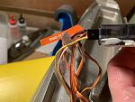 This profile view shows I have the black/brown wire on top & the white/yellow wire on the bottom Rx pin.
