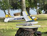 My “slightly customised” Dynam Beaver “Rarotonga Queen” when I was on holiday in the Cook Islands last July. All I did was add flaps, a light kit, paint the windows black, and have custom decals made up for it. Flies fantastic out the box!