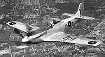 Early post-war RCAF  carrying early style red and blue maple leaf roundels