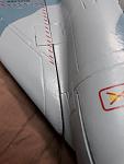 Plastic wing mounting points not flush with wing or fuse causing wing gap