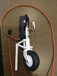 Complete retract unit on bench , note the 30" servo lead