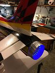 Here it is attached with the LED ring turned on.