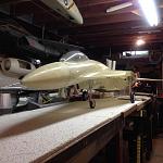 On its gear.  Nacelles and lower center hatch I made removable for service.