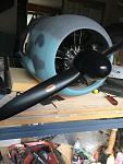 Drilled and test fitted the prop and spinner.