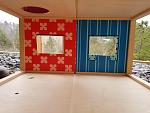 Removed downstairs wall and opened windows up.