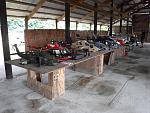 heli's are stored overnight in the clubhouse all weekend