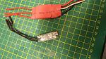 The old and new ESC, note the size difference