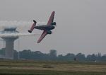 That haze is smoke dissipating from his previous passes
