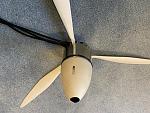 This is a Plettenberg (made in Germany) brushless, 19KW motor in near new condition. The motor comes with a RASA carbon fiber, 3 blade folding propeller and nose cone. Each blade is 14.5 inches which makes around a 31 inch diameter propeller arch.