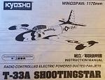 Kyosho jet had plastic coated wing and tail feathers over foam.  The main wing was foam from the leading edge back to where a main spar would be, and then encased in a plastic shell.  You would then cut the plastic leaving small sections to serve as hinges for the ailerons.