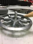 Washer fixes the shoulder protrusion