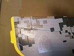 Wingtip was cut 75% thickness with the thinest sliver of material removed. Used CA+ to secure at desired angle.