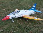 After a nasty crash almost totaling my beloved Avanti, I restored it and bought Callie graphics. BAE Hawk centennial scheme.