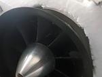 Not as easy to see... but tons of chips on the rotor.