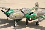 The CBI theater P-38's had the same OD scheme of the European theater counterparts.  All of the 459th planes had the same general "Twin Dragons" motif, but it varied slightly from plane to plane.