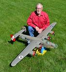 Al Tucker and his FlightLine B-24 (with signatures)