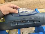 Extended battery hatch