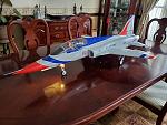 Hello, my entry is the Motion RC "F-5 to T-38" Talon Thunderbird conversion. This includes dual cockpit, custom T-38 wheels and landing light, red rotating beacon, pitot tube, antenna's and rear chin engine scoops. Thanks