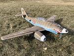 Here’s my me-262 freewing repainted and weathered