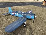 Here’s my Flightline Corsair that I repainted. I posted my freewing 262 but I would like to submit my marines dream Corsair instead