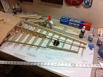 letting the glue set up than final parts than sheeting.