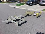 My FlightLineRC P-38 with my LX B-25.  Two 1:10 gals side-by-side.