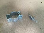 Minerallac clamp, hollow wall anchor and screw. Only tool required to mount them is a screw gun. No studs required.