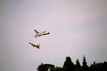 Partially painted prototype dogfighting an F-4! Photo courtesy of Ken Simmons